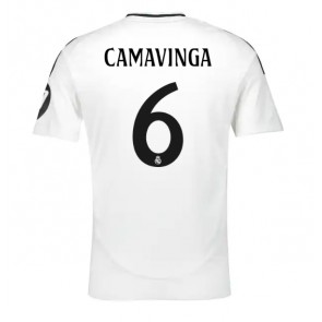 Real Madrid Eduardo Camavinga #6 Domácí Dres 2024-25 Krátký Rukáv